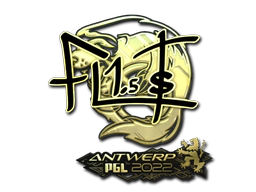 Sticker | FL1T (Gold) | Antwerp 2022 image