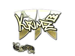 Sticker | KRIMZ (Gold) | Paris 2023 image