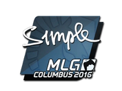 Sticker | s1mple | MLG Columbus 2016 image