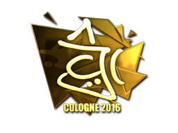 Sticker | chrisJ (Gold) | Cologne 2016 image