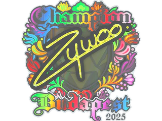 Sticker | ZywOo (Holo, Champion) | Budapest 2025