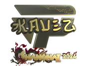 Sticker | kauez (Gold) | Shanghai 2024 image