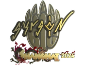 Sticker | syrsoN (Gold) | Shanghai 2024 image