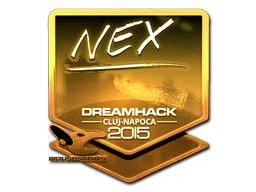 Sticker | nex (Gold) | Cluj-Napoca 2015 image