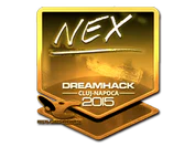 Sticker | nex (Gold) | Cluj-Napoca 2015 image