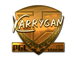 Sticker | karrigan (Gold) | Krakow 2017 image