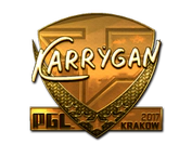 Sticker | karrigan (Gold) | Krakow 2017 image
