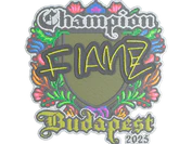 Sticker | FlameZ (Embroidered, Champion) | Budapest 2025 image