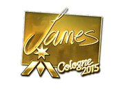 Sticker | James (Gold) | Cologne 2015 image