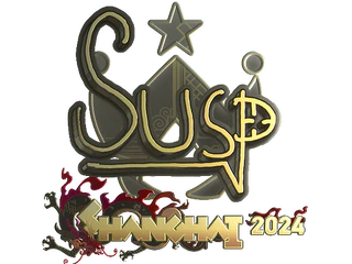 Sticker | susp (Gold) | Shanghai 2024