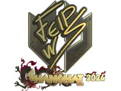 Sticker | felps (Gold) | Shanghai 2024 image