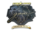 Sticker | gade (Gold) | Berlin 2019 image