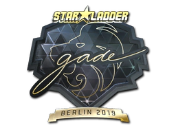 Sticker | gade (Gold) | Berlin 2019 image