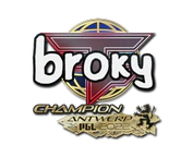 Sticker | broky (Champion) | Antwerp 2022 image