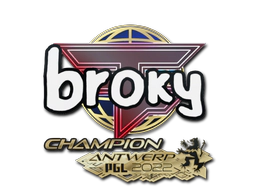 Sticker | broky (Champion) | Antwerp 2022 image
