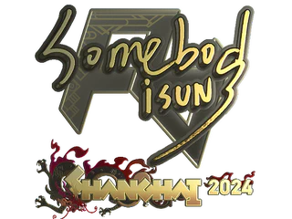 Sticker | somebody (Gold) | Shanghai 2024