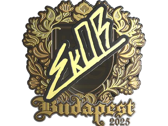 Sticker | sk0R (Gold) | Budapest 2025 image