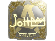 Sticker | jottAAA (Gold) | Austin 2025 image