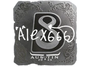Sticker | alex666 (Foil) | Austin 2025 image