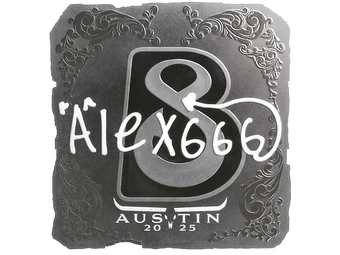 Sticker | alex666 (Foil) | Austin 2025 image