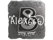 Sticker | alex666 (Foil) | Austin 2025 image