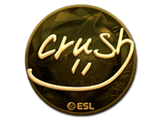Sticker | crush (Gold) | Katowice 2019 image