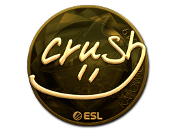 Sticker | crush (Gold) | Katowice 2019 image