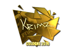 Sticker | KRIMZ (Gold) | Cologne 2016 image