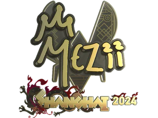 Sticker | mezii (Gold) | Shanghai 2024
