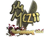 Sticker | mezii (Gold) | Shanghai 2024 image
