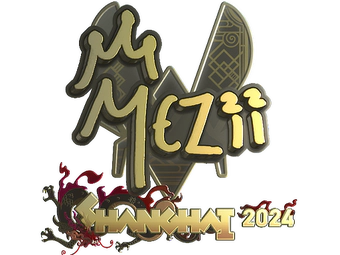 Sticker | mezii (Gold) | Shanghai 2024 image