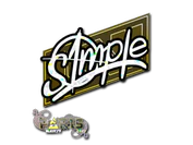 Sticker | s1mple (Glitter) | Paris 2023 image