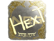 Sticker | HexT (Gold) | Austin 2025 image