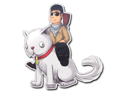 Sticker | T On Cat image