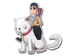 Sticker | T On Cat image