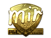 Sticker | mir (Gold) | Krakow 2017 image