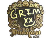 Sticker | Grim (Gold) | Budapest 2025 image