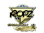 Sticker | ropz (Gold, Champion) | Antwerp 2022 image