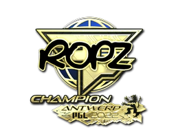 Sticker | ropz (Gold, Champion) | Antwerp 2022 image