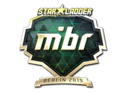 Sticker | MIBR (Gold) | Berlin 2019 image