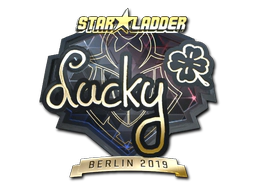 Sticker | Lucky (Gold) | Berlin 2019 image