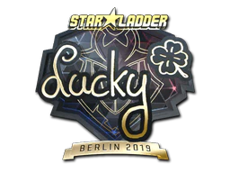 Sticker | Lucky (Gold) | Berlin 2019 image