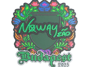 Sticker | noway (Embroidered) | Budapest 2025 image