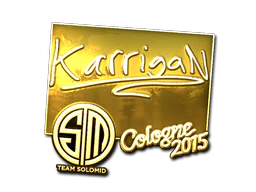 Sticker | karrigan (Gold) | Cologne 2015 image