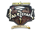 Sticker | facecrack (Gold) | Berlin 2019 image