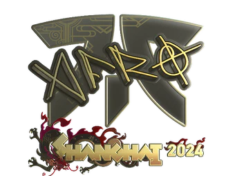 Sticker | afro (Gold) | Shanghai 2024 image