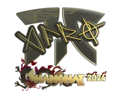 Sticker | afro (Gold) | Shanghai 2024 image