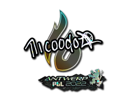 Sticker | nicoodoz (Glitter) | Antwerp 2022 image