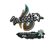 Sticker | nicoodoz (Glitter) | Antwerp 2022 image