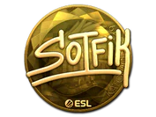Sticker | S0tF1k (Gold) | Katowice 2019 image